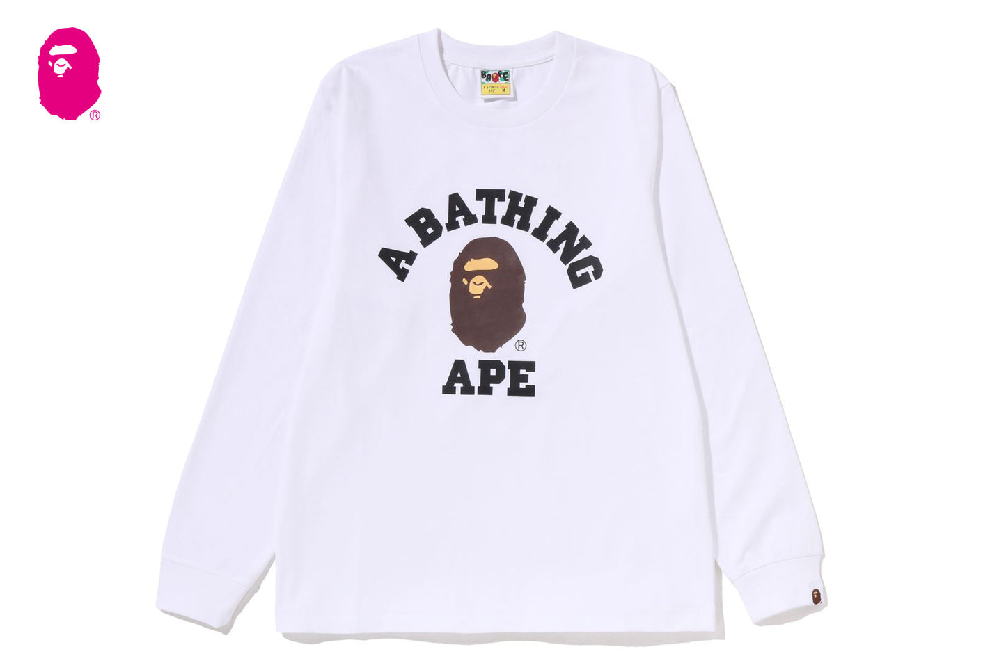BAPE COLLEGE LS TEE