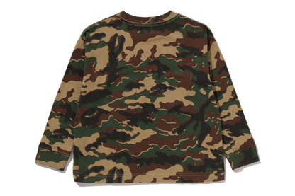 BAPE GLITCH WOODLAND CAMO ONE POINT RELAXED FIT LS TEE