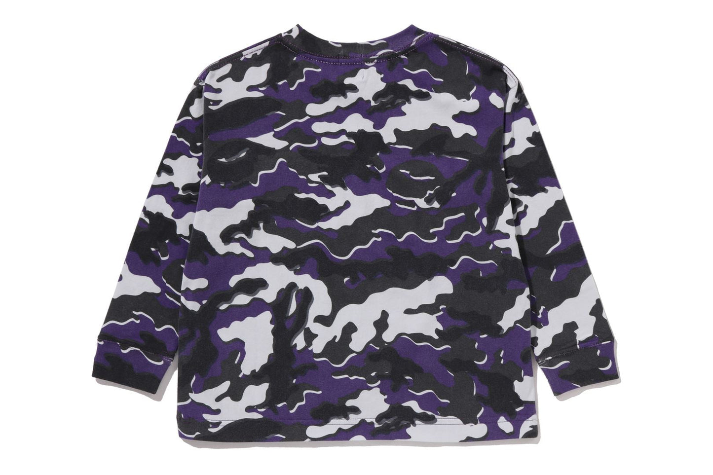 BAPE GLITCH WOODLAND CAMO ONE POINT RELAXED FIT LS TEE