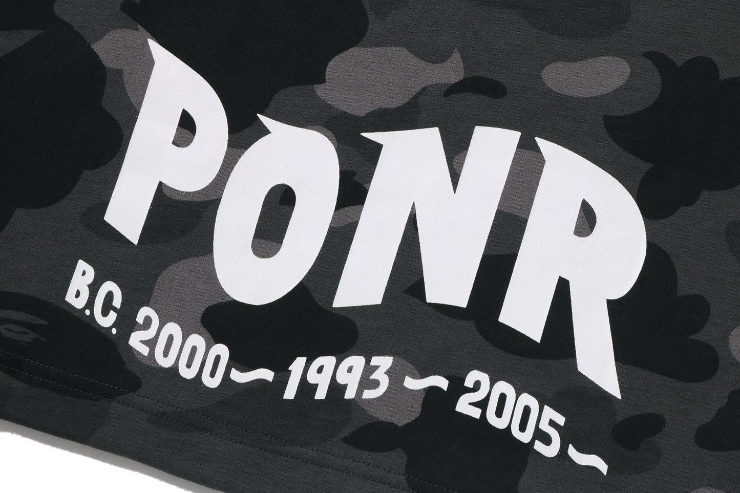 BAPE 彩色迷彩鯊魚層次長袖T恤