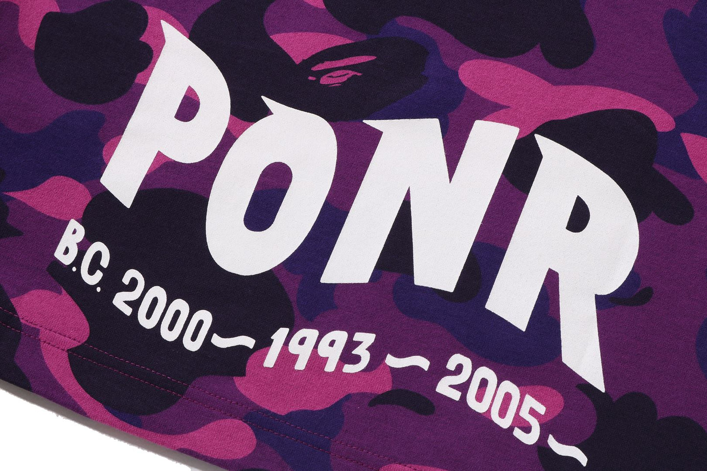 BAPE 彩色迷彩鯊魚層次長袖T恤