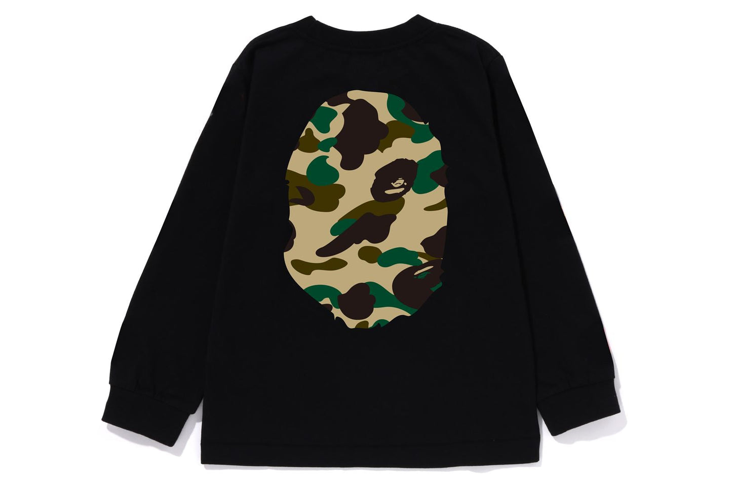 BAPE 1ST CAMO BIG APE HEAD 長袖T恤