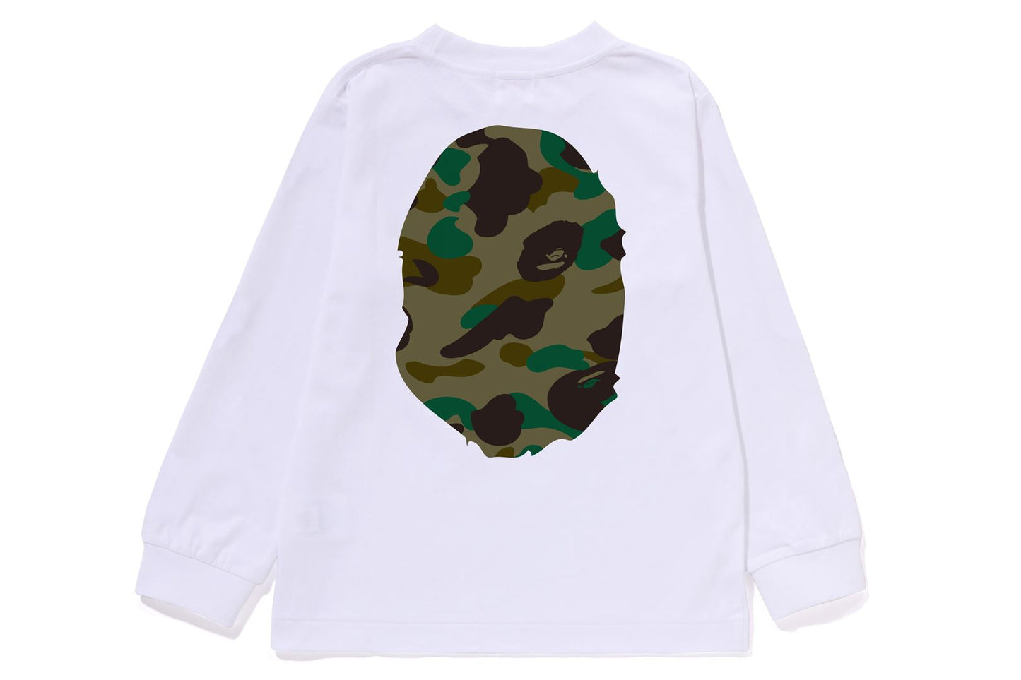 BAPE 1ST CAMO BIG APE HEAD 長袖T恤