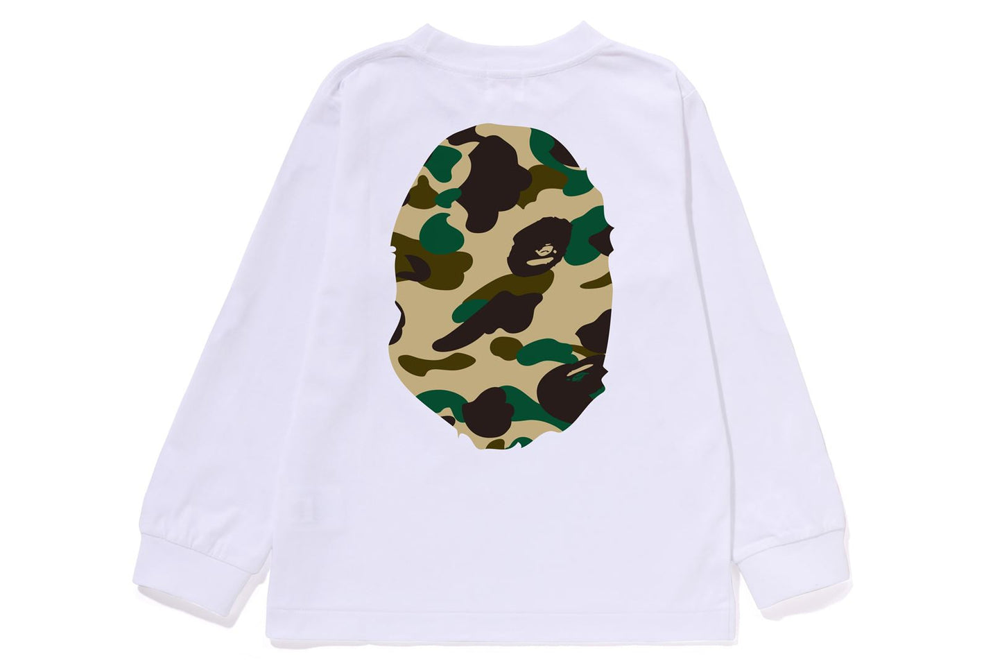 BAPE 1ST CAMO BIG APE HEAD 長袖T恤