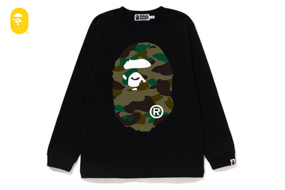 BAPE 1ST CAMO BIG APE HEAD 長袖T恤