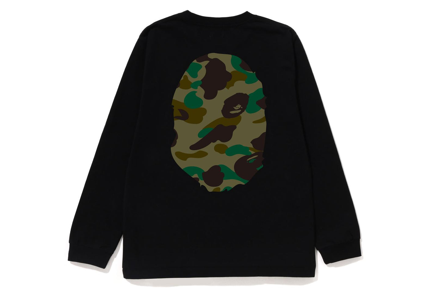 BAPE 1ST CAMO BIG APE HEAD 長袖T恤