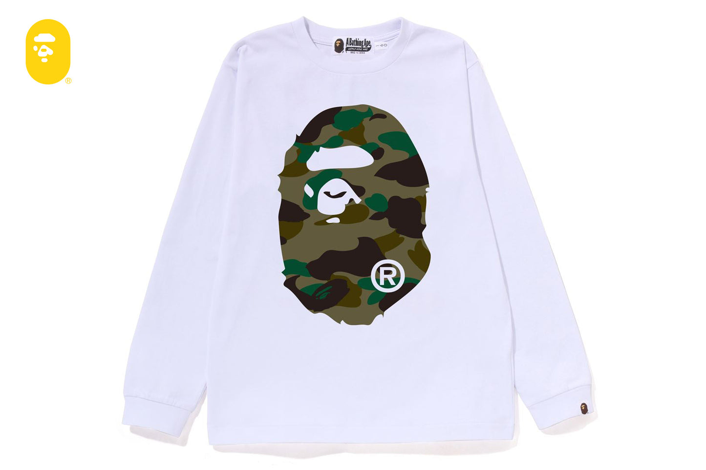 BAPE 1ST CAMO BIG APE HEAD 長袖T恤