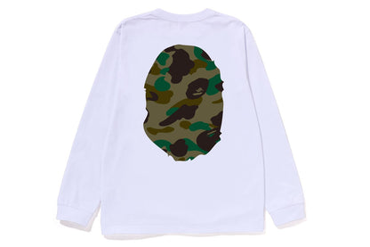 BAPE 1ST CAMO BIG APE HEAD 長袖T恤