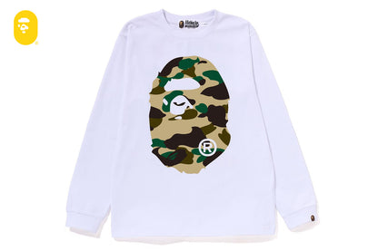 BAPE 1ST CAMO BIG APE HEAD 長袖T恤