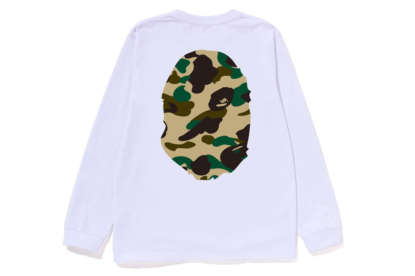 BAPE 1ST CAMO BIG APE HEAD 長袖T恤