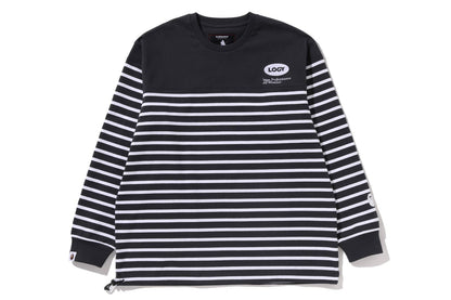BAPE 倉石一樹 PANEL STRIPE 長袖T恤