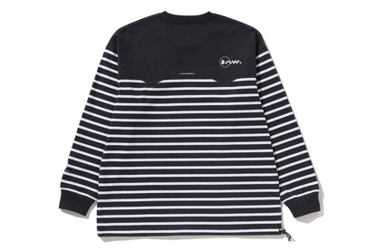 BAPE 倉石一樹 PANEL STRIPE 長袖T恤