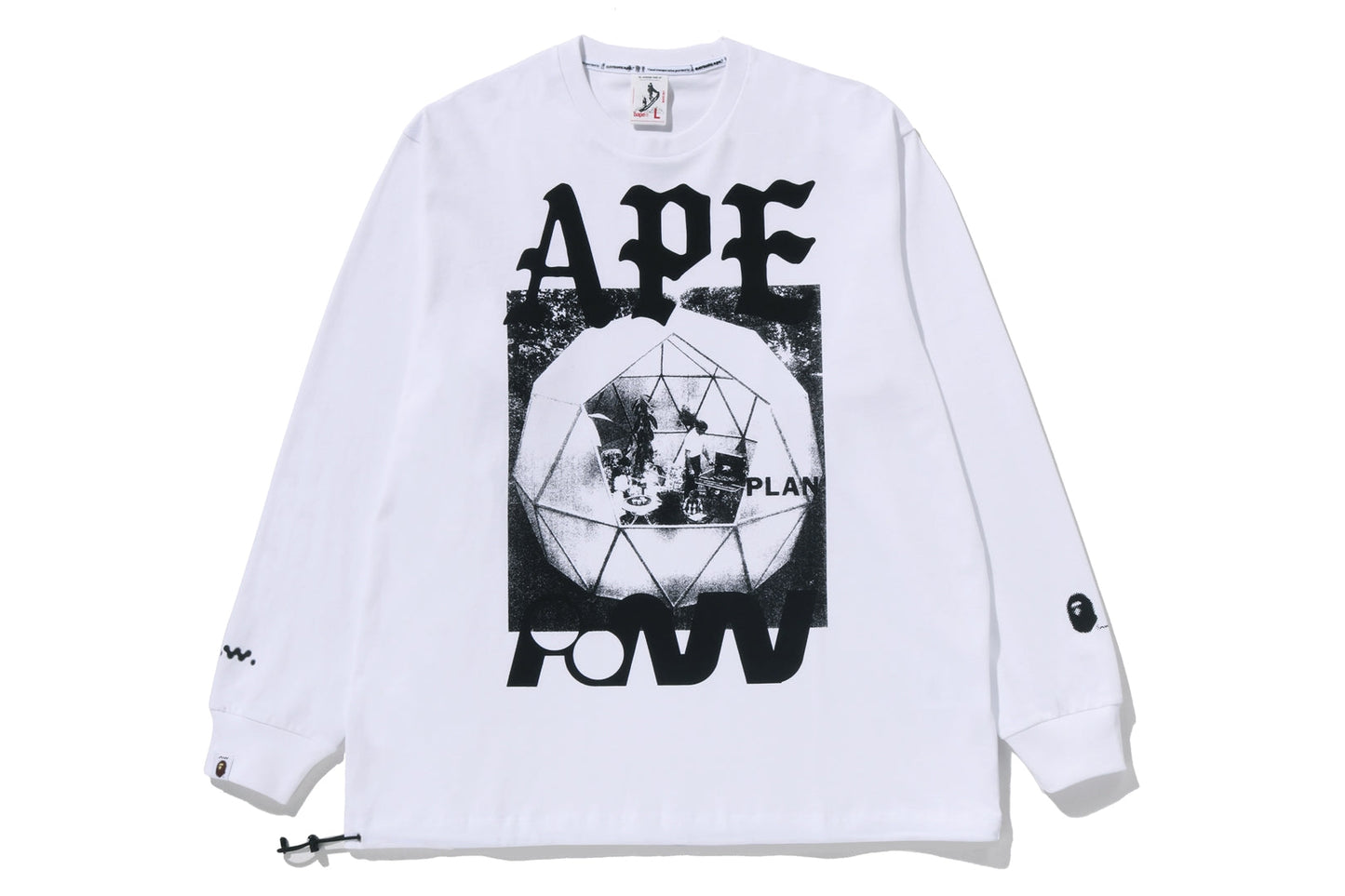 BAPE BY KAZUKI KURAISHI “APE PAW GEO” 長袖T恤