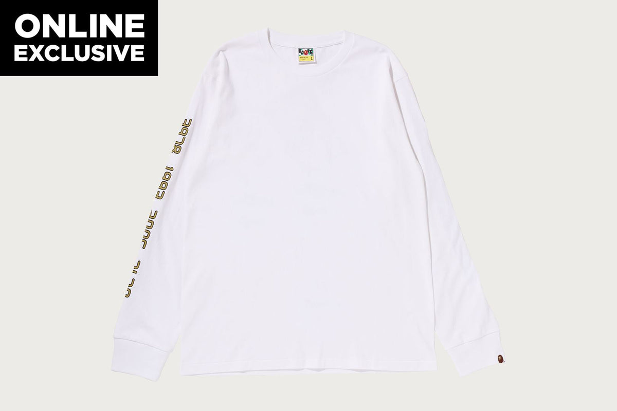 BAPE CARD GRAPHIC 長袖 T恤 BAPEC