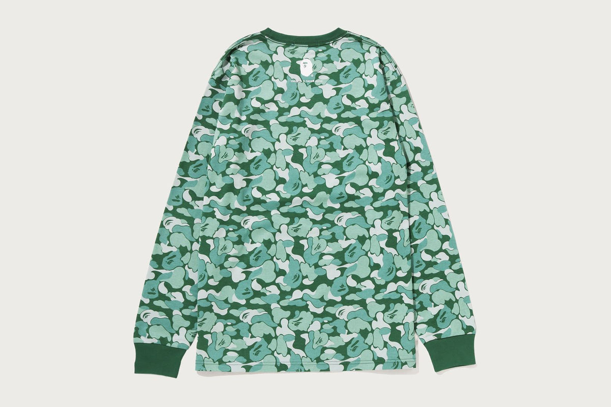 BAPE CARD CAMO COLLEGE 長袖 T恤 BAPEC