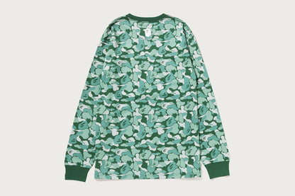 BAPE CARD CAMO COLLEGE 長袖 T恤 BAPEC