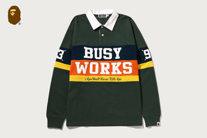 BAPE STRIPED RUGBY SHIRT