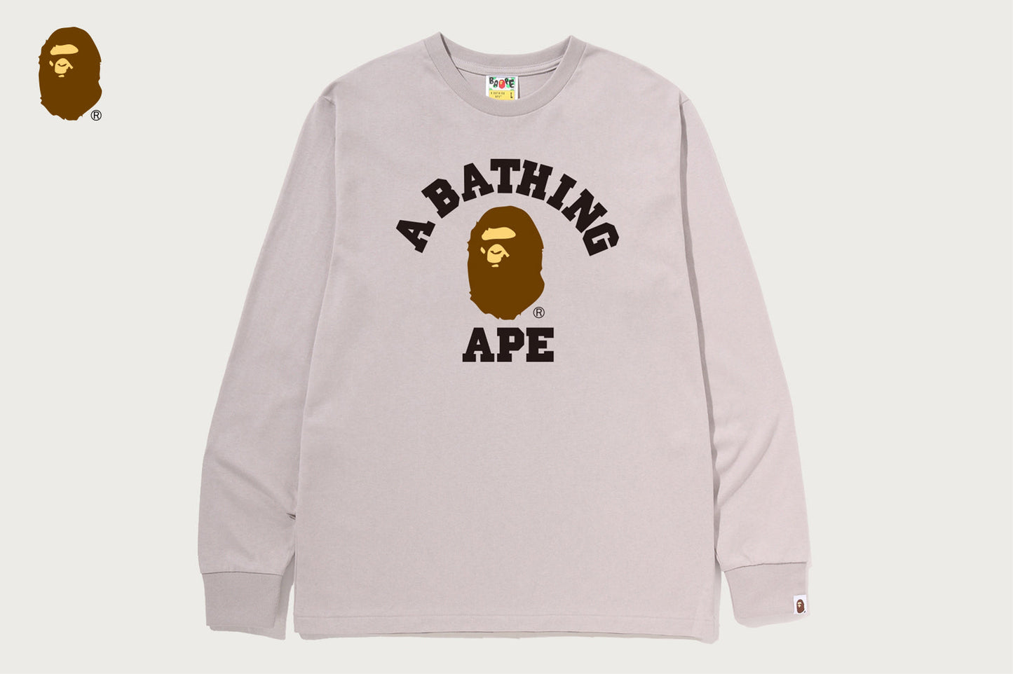 BAPE COLLEGE LS TEE