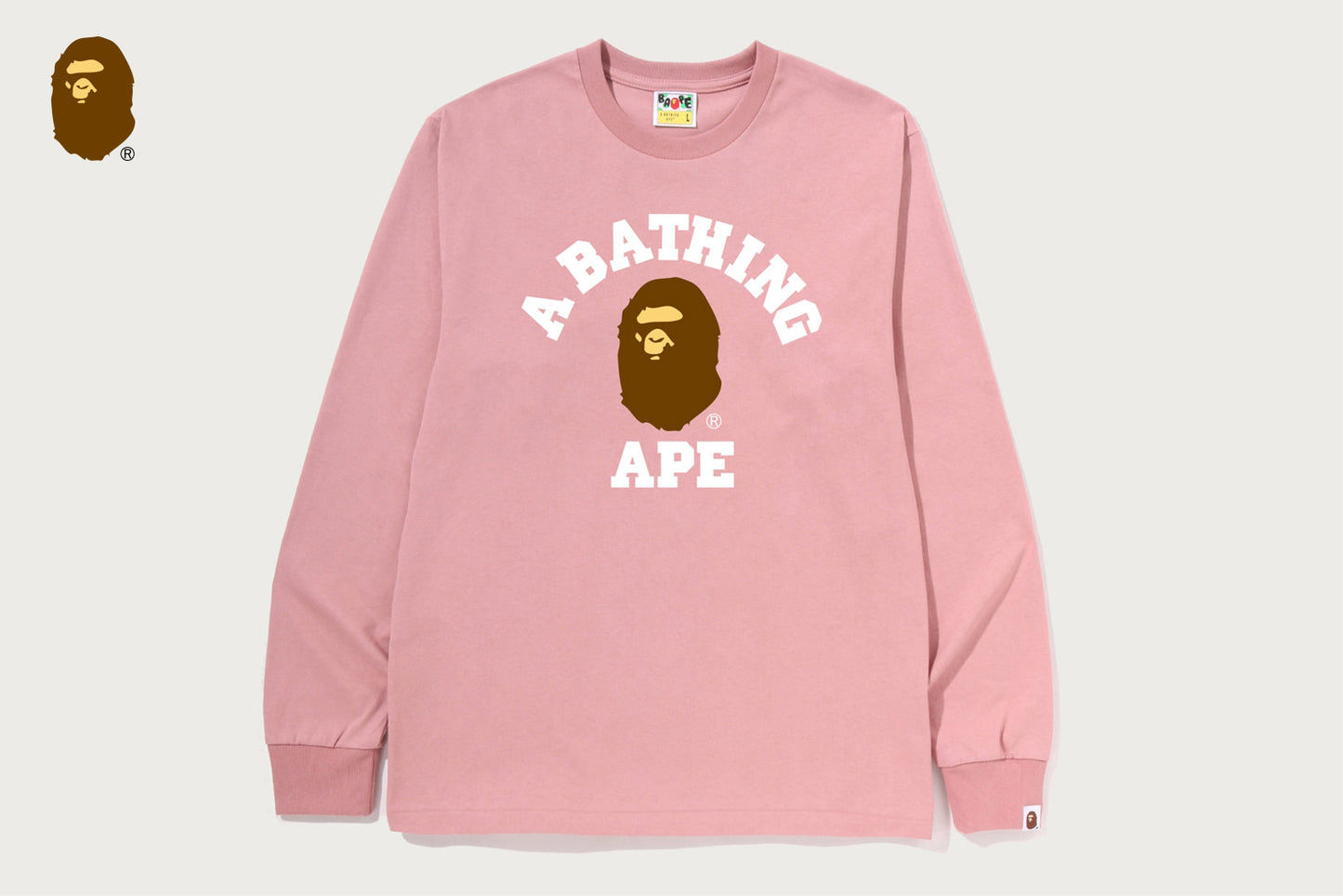 BAPE COLLEGE LS TEE