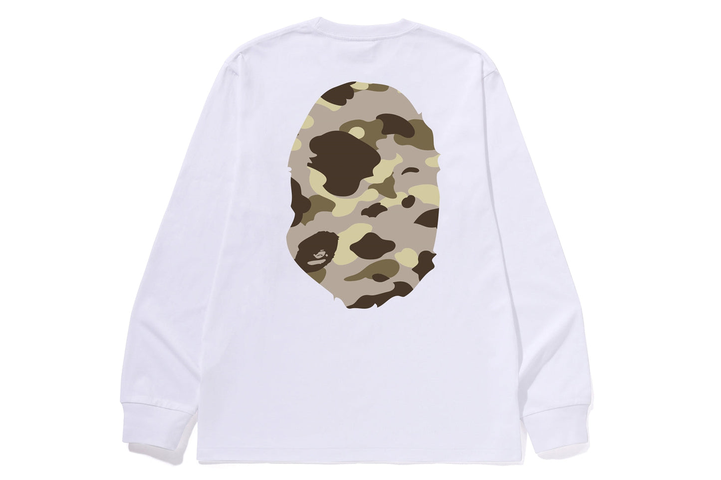 BAPE COLOR CAMO BIG APE HEAD 長袖T恤