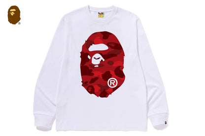BAPE COLOR CAMO BIG APE HEAD 長袖T恤