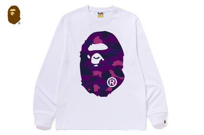 BAPE COLOR CAMO BIG APE HEAD 長袖T恤