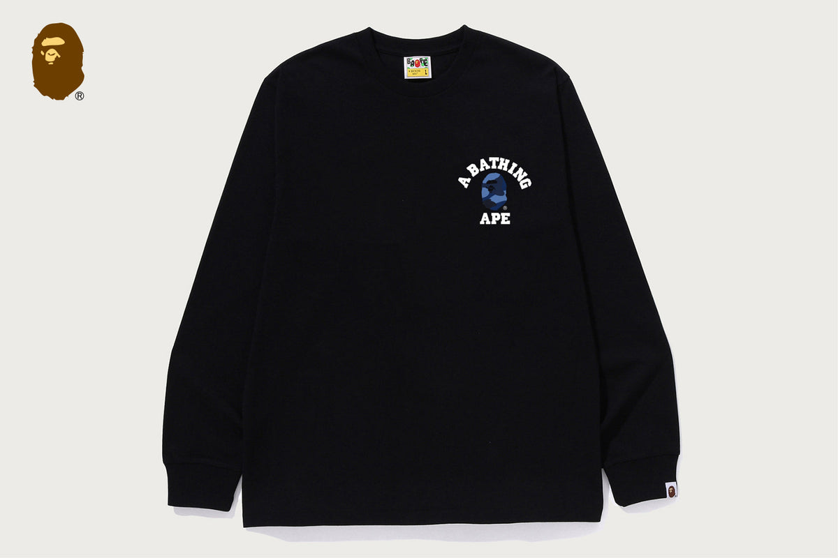 BAPE COLOR CAMO COLLEGE ATS LS TEE