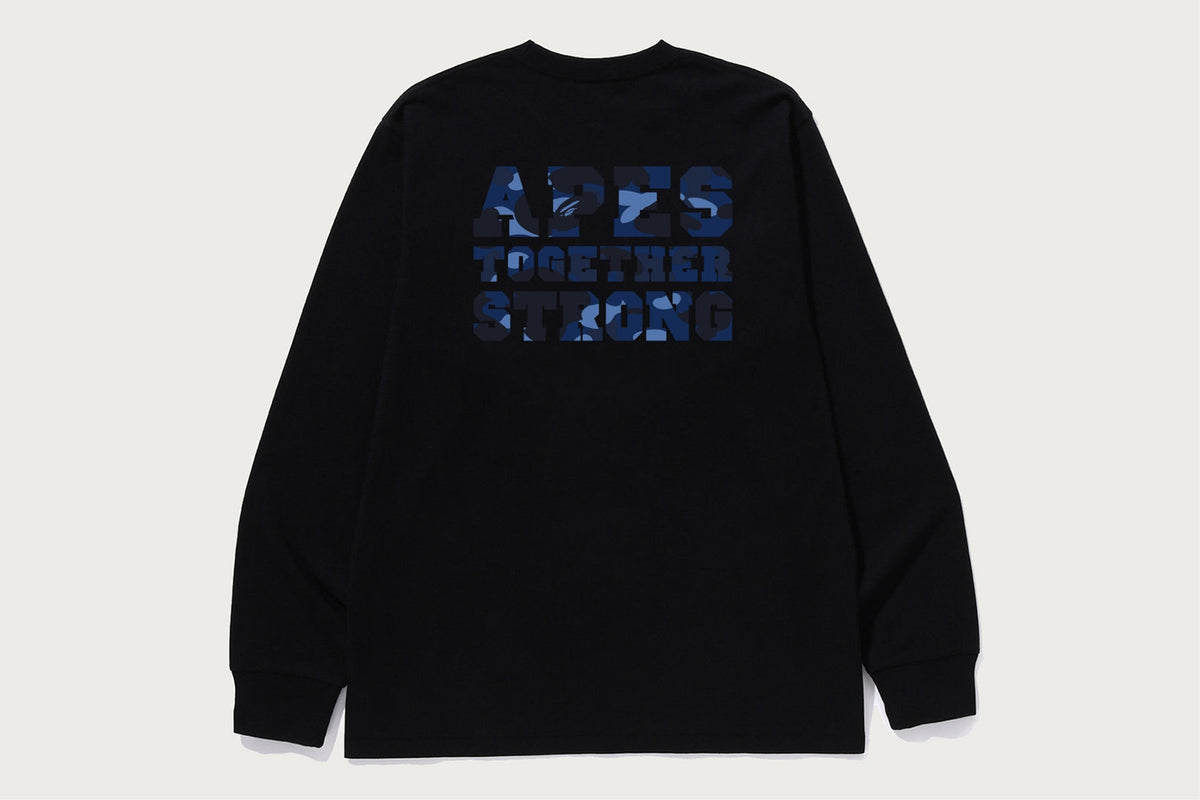 BAPE COLOR CAMO COLLEGE ATS LS TEE