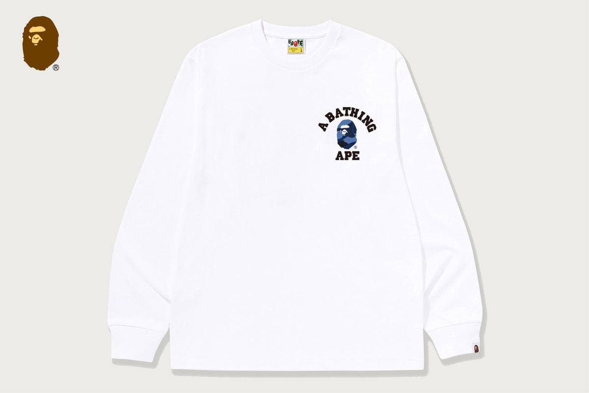 BAPE COLOR CAMO COLLEGE ATS LS TEE