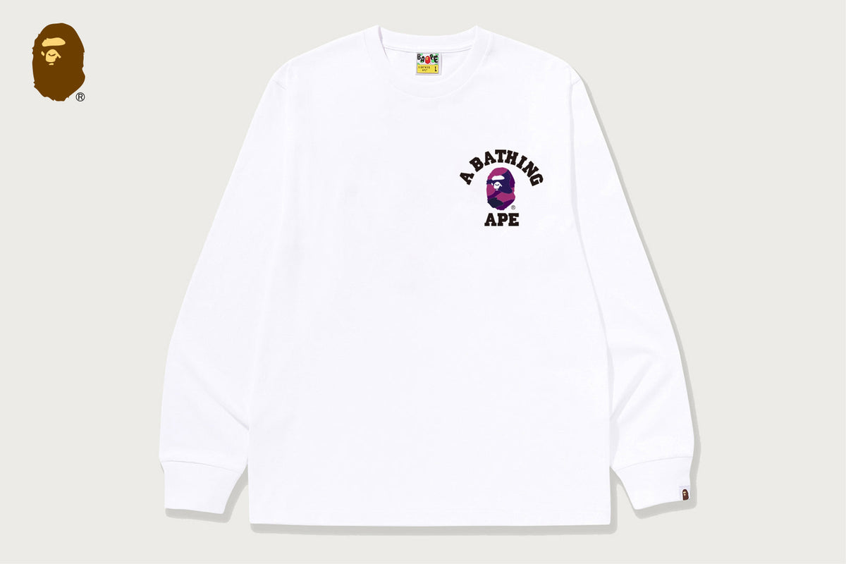 BAPE COLOR CAMO COLLEGE ATS LS TEE