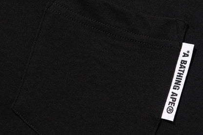 BAPE LINE CAMO FLAG LABEL 口袋長袖T恤