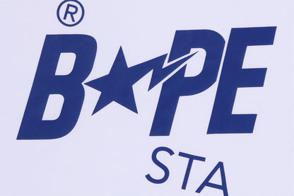 BAPE STA PATTERN BAPE STA RAGLAN CROPPED FIT LS TEE