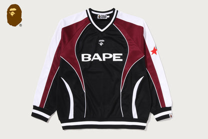 BAPE 足球標誌暖身放鬆版長袖T恤