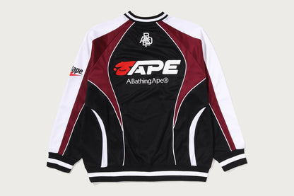 BAPE 足球標誌暖身放鬆版長袖T恤