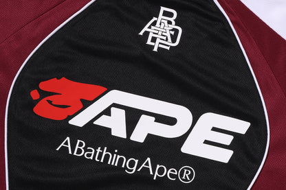 BAPE 足球標誌暖身放鬆版長袖T恤