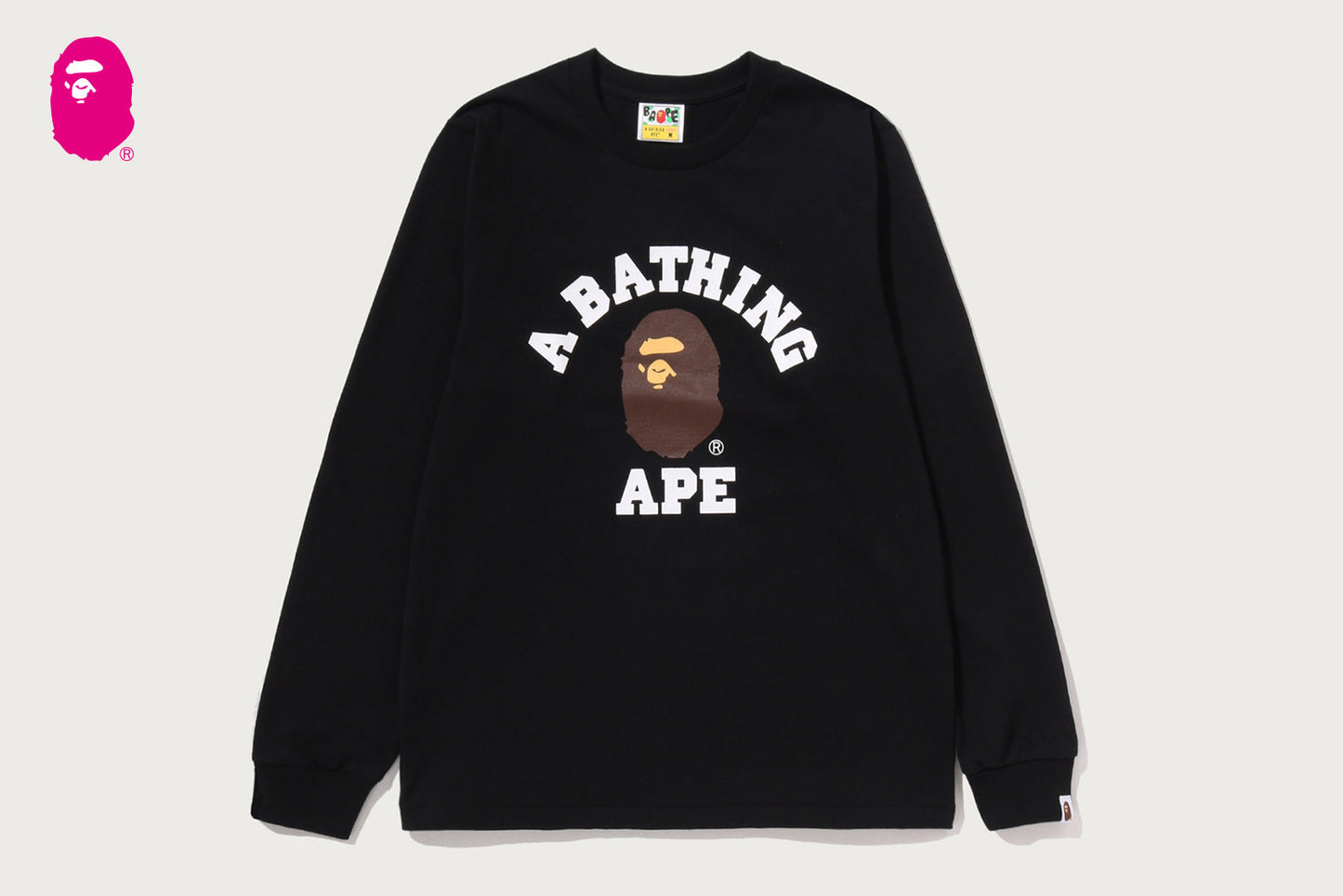 BAPE 大學長袖T恤