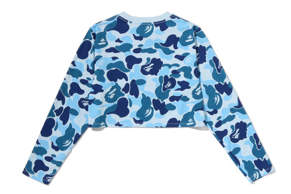 BAPE ABC CAMO BAPE STA LOGO CROPPED LS TEE