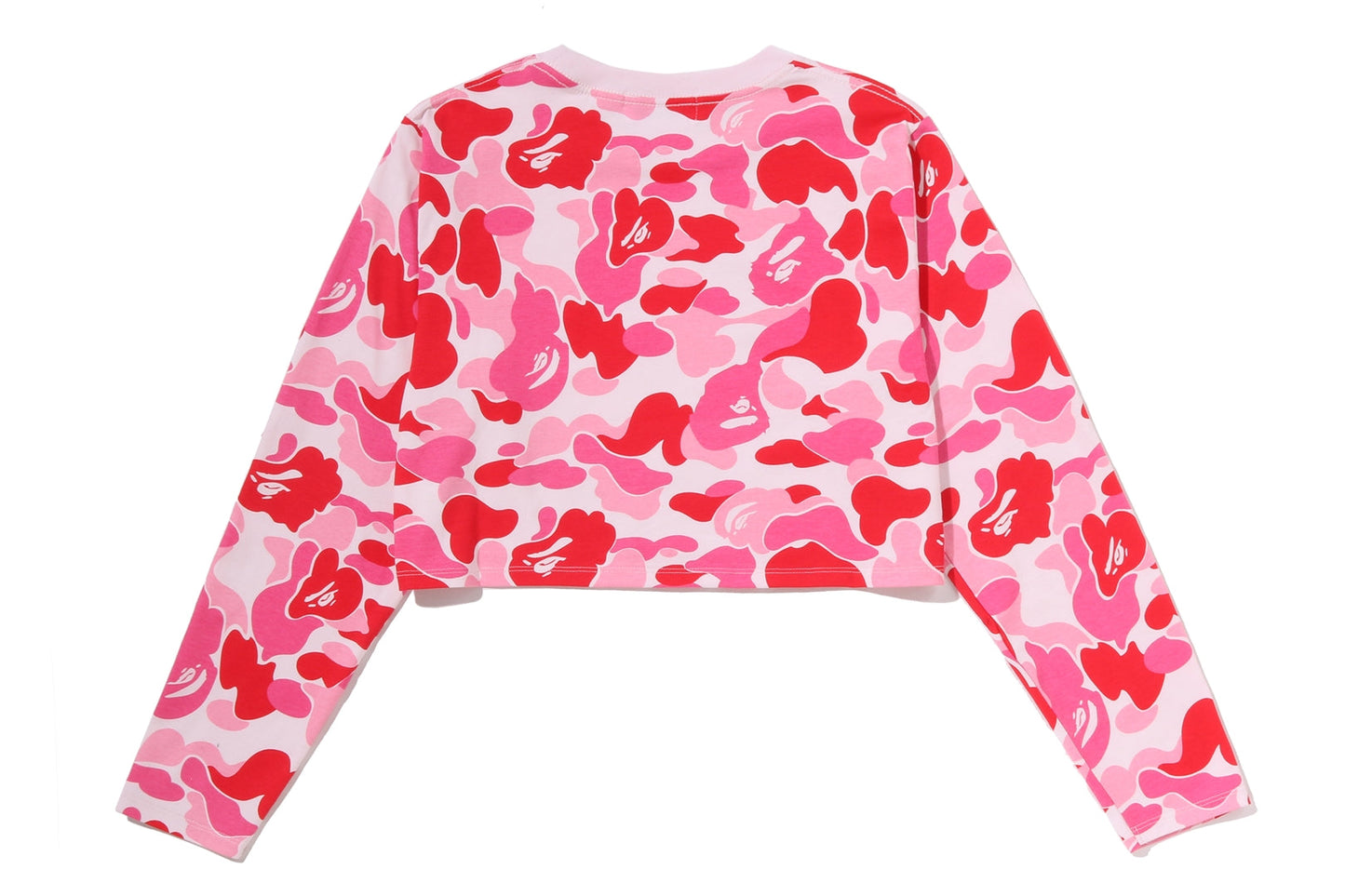 BAPE ABC CAMO BAPE STA LOGO CROPPED LS TEE