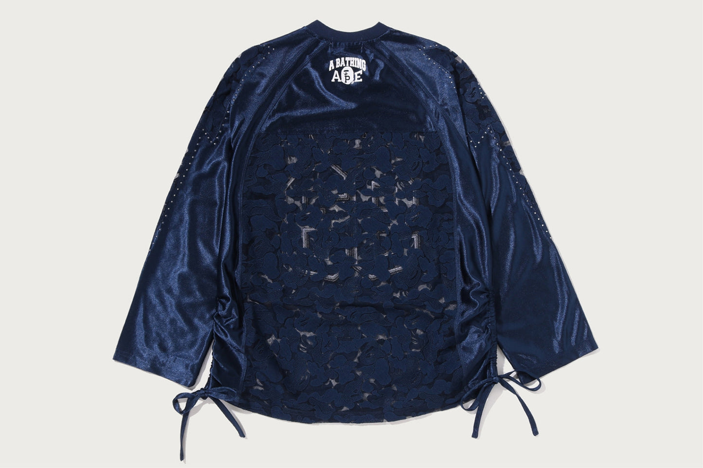 BAPE SOLID CAMO LACE 足球寬鬆長袖T恤