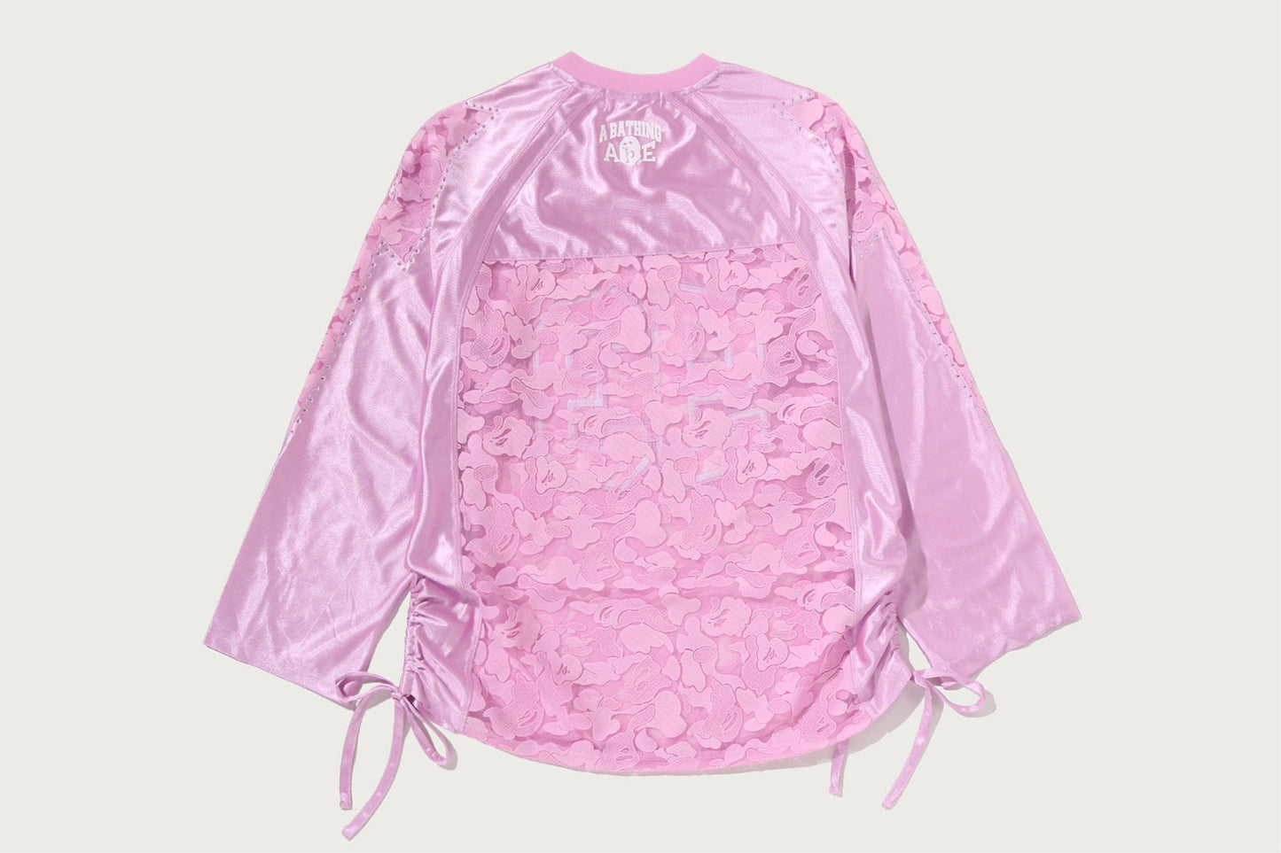 BAPE SOLID CAMO LACE 足球寬鬆長袖T恤