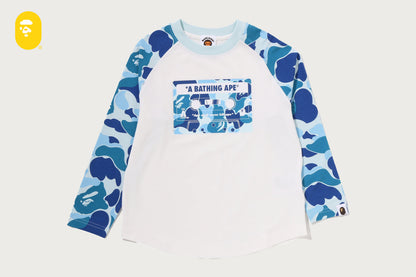 BAPE ABC CAMO 卡帶印花長袖T恤