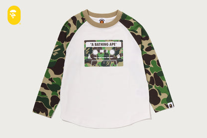 BAPE ABC CAMO 卡帶印花長袖T恤