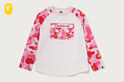 BAPE ABC CAMO 卡帶印花長袖T恤