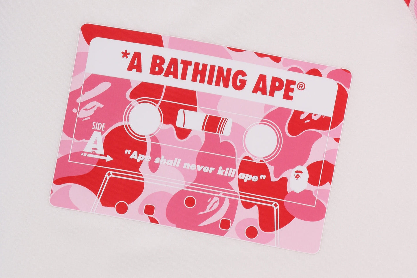BAPE ABC CAMO 卡帶印花長袖T恤