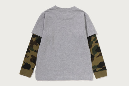BAPE 1ST CAMO 大學層次長袖T恤