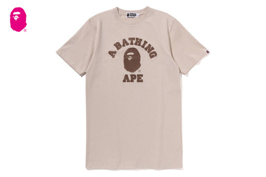BAPE 刺繡大學T恤裙