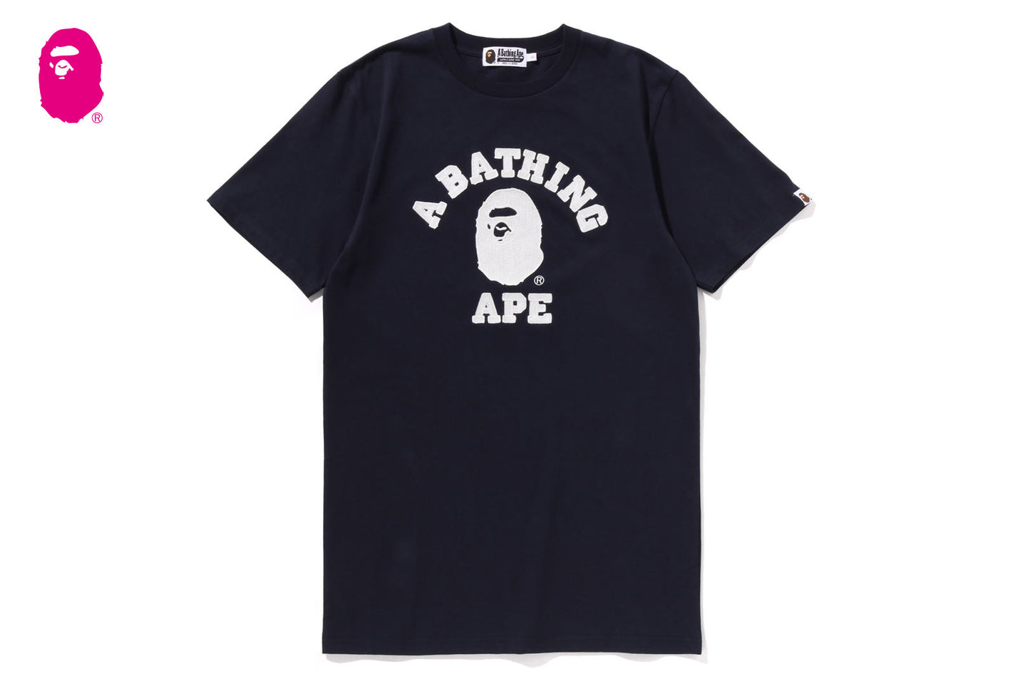 BAPE 刺繡大學T恤裙