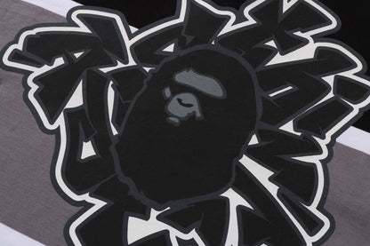 BAPE 彩色拼接寬鬆版型橄欖球短袖POLO
