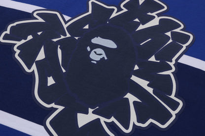 BAPE 彩色拼接寬鬆版型橄欖球短袖POLO