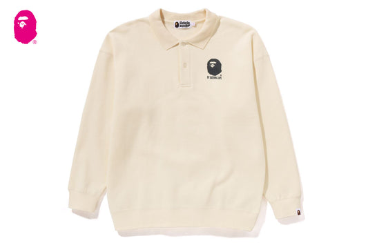 BAPE BY BATHING L/S POLO SHIRT